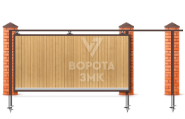 Откатные ворота навесные 1980×2100 ЗМК-7406