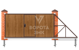Ворота раздвижные 3500×2000 ЗМК-7382
